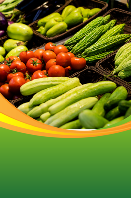 簡約新鮮農(nóng)產(chǎn)品海報(bào)