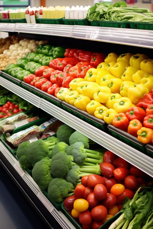 農產品新鮮蔬菜貨架攝影圖 攝影圖